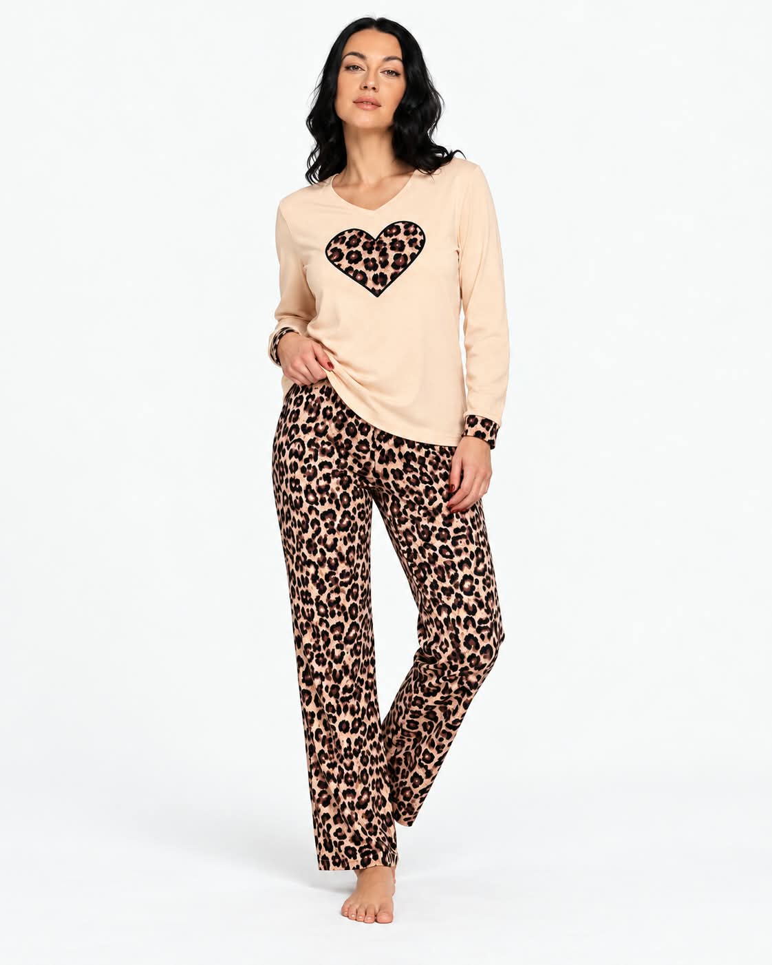 PIDŽAMA LEOPARD SRCE